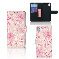 Xiaomi Redmi 7A Hoesje Pink Flowers