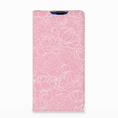 Huawei P30 Smart Cover White Flowers