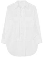 Yohji Yamamoto chemise en coton à manches longues - Blanc - thumbnail