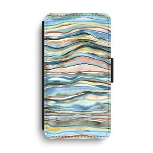 Watercolor Agate: iPhone XS Max Flip Hoesje