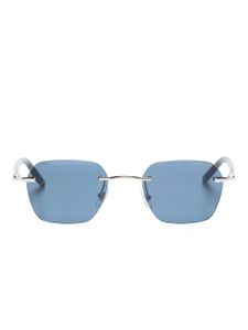 Montblanc lunettes de soleil à monture carrée - Bleu