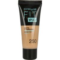 Maybelline Fit Me matte & poreless foundation 250 sun beige (1 st)