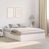 vidaXL Opbergbedframe Wit 140x190 cm