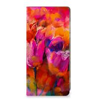 Bookcase Motorola Moto G84 Tulips - thumbnail