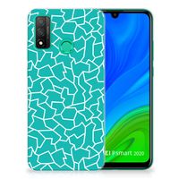 Huawei P Smart 2020 Hoesje maken Cracks Blue