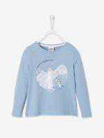 Meisjesshirt met lange mouwen Disney Frozen® blauw met animatie - thumbnail