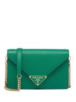 Prada sac à bandoulière Triangle à plaque logo - Vert