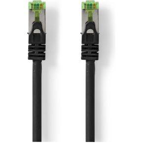 Nedis CCGL85420BK05 CAT7-Kabel S/FTP RJ45 Ma netwerkkabel Zwart 0,5 m