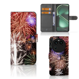 OPPO Find X6 Wallet Case met Pasjes Vuurwerk