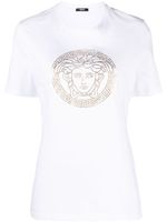 Versace t-shirt en coton à motif Medusa Head - Blanc