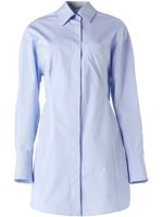 Stella McCartney robe-chemise en popeline à - Bleu