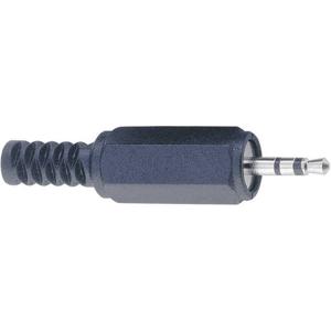 TRU COMPONENTS 1578811 Jackplug 2.5 mm Stekker, recht Aantal polen: 3 Stereo Zwart 1 stuk(s)