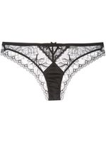 Fleur Du Mal tanga Gardenia en dentelle - Noir