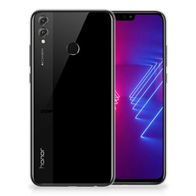 Honor 8X Silicone-hoesje Gun Don't Touch My Phone