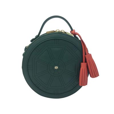 Gunas New York Rotunda Green Ronde Vegan Tas Groen Gunas New York Rotunda Green Ronde Vegan Tas Groen
