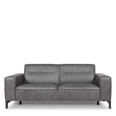 2,5 zitsbank Blaster | Leer  | Donkergrijs