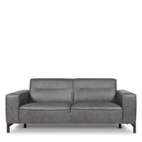 2,5 zitsbank Blaster | Leer  | Donkergrijs