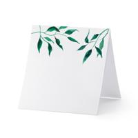 Plaatskaartjes Watercolor Leaves (25st)
