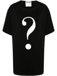 Moschino t-shirt à imprimé point d'interrogation - Noir