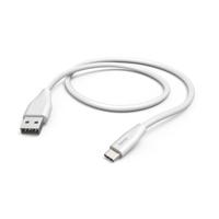 Hama USB-charging cable USB 2.0 USB-A Stecker, USB-C® jack 1.50m white 00201596
