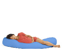 Terapy Toby rugleuning zitzak - Turquoise | 160cm x 25cm x 25cm