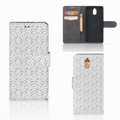 Nokia 3.1 (2018) Telefoon Hoesje Stripes Dots