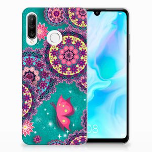 Huawei P30 Lite Hoesje maken Cirkels en Vlinders