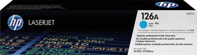 Tonercartridge HP CE311A 126A blauw Tonercartridge HP CE311A 126A blauw