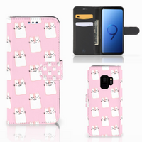 Samsung Galaxy S9 Telefoonhoesje met Pasjes Sleeping Cats