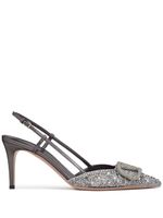 Valentino Garavani escarpins à bride arrière 80 mm - Gris