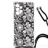 Samsung Galaxy A53 Case Black Flowers