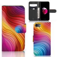 Book Case voor iPhone 7 | 8 | SE (2020) | SE (2022) Regenboog