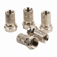 Nedis CSGB41903ME F-connector Male - Voor 5,5 Mm Kabels 5 Stuks Metaal - thumbnail