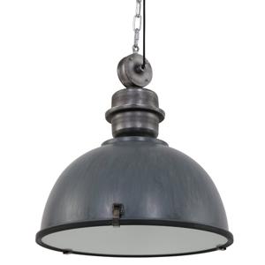 Steinhauer Hanglamp Bikkel XXL vintage grijs met nikkel 7834GR