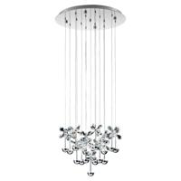 Stars of Light Design hanglamp Pianopoli 15-lichts 50cm grijs 93662 - thumbnail