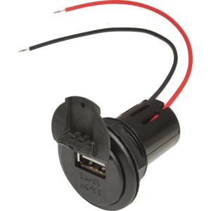 ProCar Power USB Einbausteckdose EV mit Gewindehülse und Deckel Power USB inbouwstopcontact met deksel Stroombelasting (max.): 3 A Geschikt voor USB-A