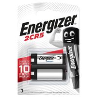 Energizer Lithium Battery 2CR5 | 6 V DC | 1500 mAh | 1 x 2 stuks- EN2CR5P1 EN2CR5P1