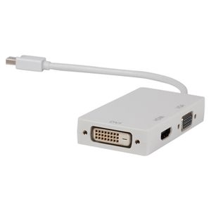 Valueline VLMP37465W0.20 kabeladapter/verloopstukje Mini DisplayPort DVI, VGA, HDMI Wit