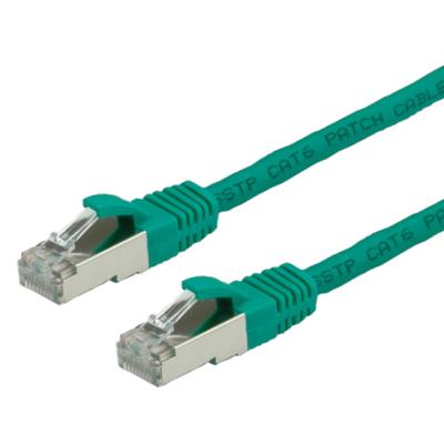 VALUE Patchkabel Cat.6 (Class E) S/FTP (PiMF), LS0H, groen, 10 m