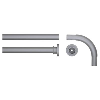 Sealskin Seallux douchegordijnstang hoek 90x90 cm mat alu Sealskin Seallux douchegordijnstang hoek 90x90 cm mat alu