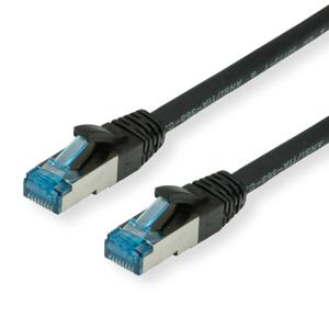 VALUE Patchkabel Kat.6A (Class EA) S/FTP (PiMF), LSOH, zwart, 5 m