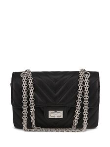 CHANEL Pre-Owned mini sac porté épaule Chevron 2.55 - Noir