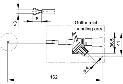 SKS Hirschmann KLEPS 2600 rt Veiligheids-krokodilklem Steekaansluiting 4 mm CAT II Rood