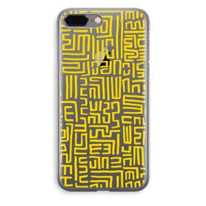 Majorelle Blue Print: iPhone 8 Plus Transparant Hoesje