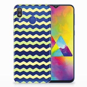 Samsung Galaxy M20 (Power) TPU bumper Waves Yellow