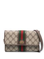 Balenciaga Pre-Owned x Gucci portefeuille The Hacker Project - Marron