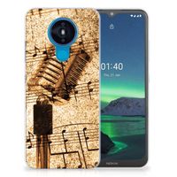 Nokia 1.4 Siliconen Hoesje met foto Bladmuziek - thumbnail