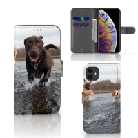 Apple iPhone 11 Telefoonhoesje met Pasjes Honden Labrador