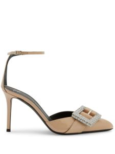 Giuseppe Zanotti escarpins Miss Buckle 90 mm - Marron