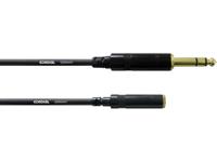Cordial CFM 3 VY Audio Verlengkabel [1x Jackplug male 6,3 mm - 1x Jackplug female 3,5 mm] 3.00 m
